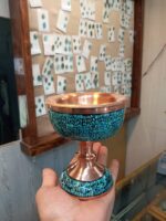ظرف مسی فیروزه کوب نیشابور کد 114 - Image 2