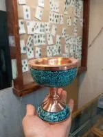 ظرف مسی فیروزه کوب نیشابور کد 114 - Image 2