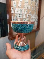 ظرف مسی فیروزه کوب نیشابور کد 114 - Image 6