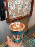 ظرف مسی فیروزه کوب نیشابور کد 114 - Image 3