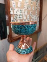 ظرف مسی فیروزه کوب نیشابور کد 114 - Image 5