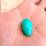 نگین فیروزه عجمی درشت نیشابوری سبز آبی کد 123