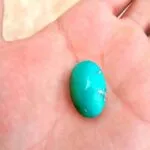 نگین فیروزه عجمی درشت نیشابوری سبز آبی کد 123