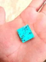 نگین فیروزه مربعی درشت محک نیشابوری کد 129