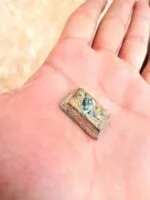 نگین فیروزه مستطیلی نیشابوری اصل کد 122 - Image 3