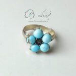 انگشتر زنانه فیروزه عجمی نیشابور کد 905 - Image 2