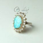 انگشتر فیروزه زنانه دستساز کد 907