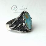 انگشتر فیروزه نیشابوری نقره ترک کد 903 - Image 5