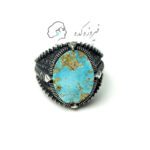 انگشتر فیروزه نیشابوری نقره ترک کد 903 - Image 2