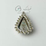 مدال جواهری نقره زنانه فیروزه نیشابوری کد 910 - Image 2