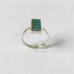 انگشتر فیروزه نیشابور مردانه رکاب نقره کد 926