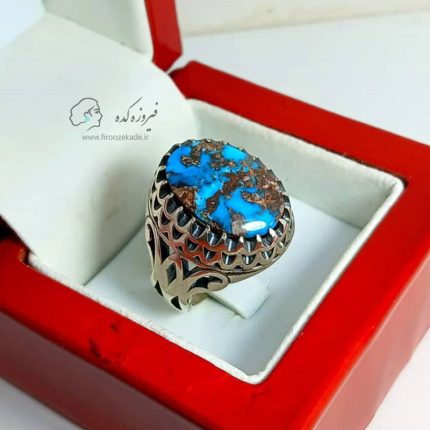 انگشتر مردانه فیروزه نیشابور کد b102