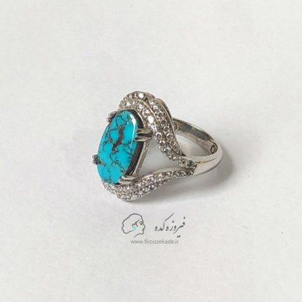 انگشتر نقره زنانه فیروزه کد 925
