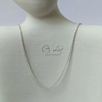 زنجیر زنانه نقره کد 502