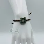 دستبند-ست-فیروزه-نیشابوری-طرح-مکرومه
