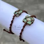 دستبند-ست-فیروزه-نیشابوری-طرح-مکرومه
