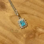 گردنبند زنانه فیروزه نیشابور کد 960