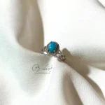 انگشتر فیروزه زنانه با رکاب نقره کد 957