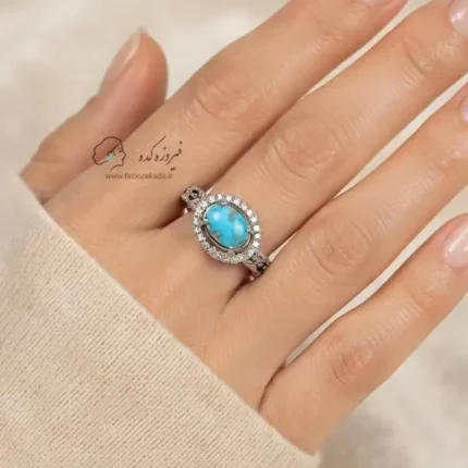 انگشتر-زنانه-فیروزه-نیشابور-کد-958